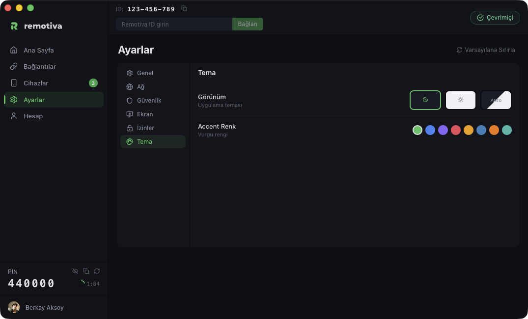 Dark theme